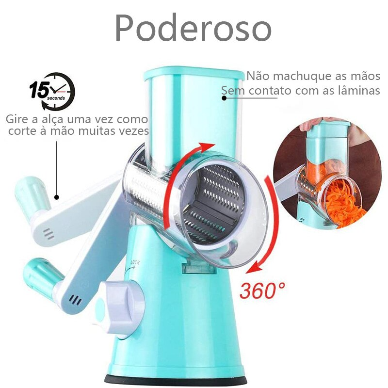 CutterPro™ - Cortador e Fatiador de Legumes Multifuncional 3 em 1 - Liora Express