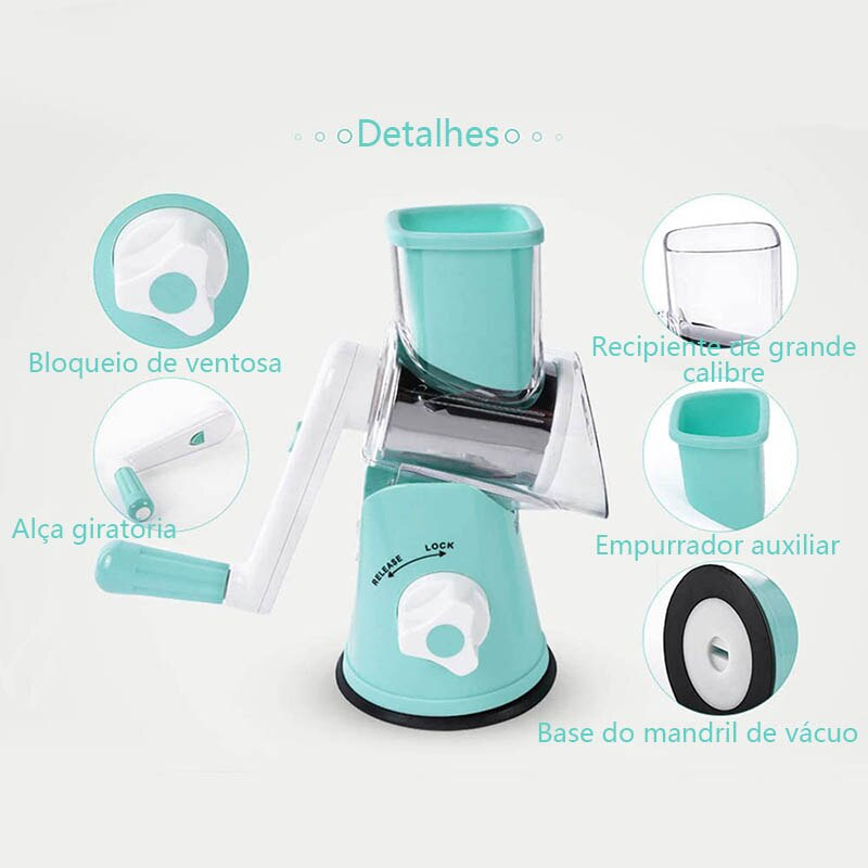 CutterPro™ - Cortador e Fatiador de Legumes Multifuncional 3 em 1 - Liora Express