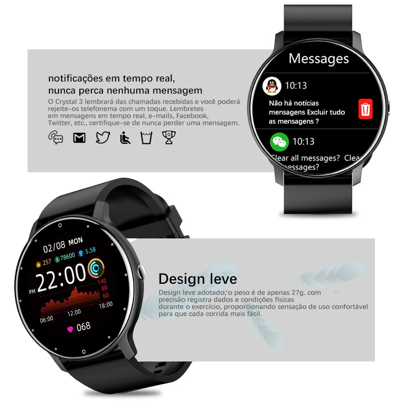 SmartWatch Lige - Rélogio Inteligente - Liora Express