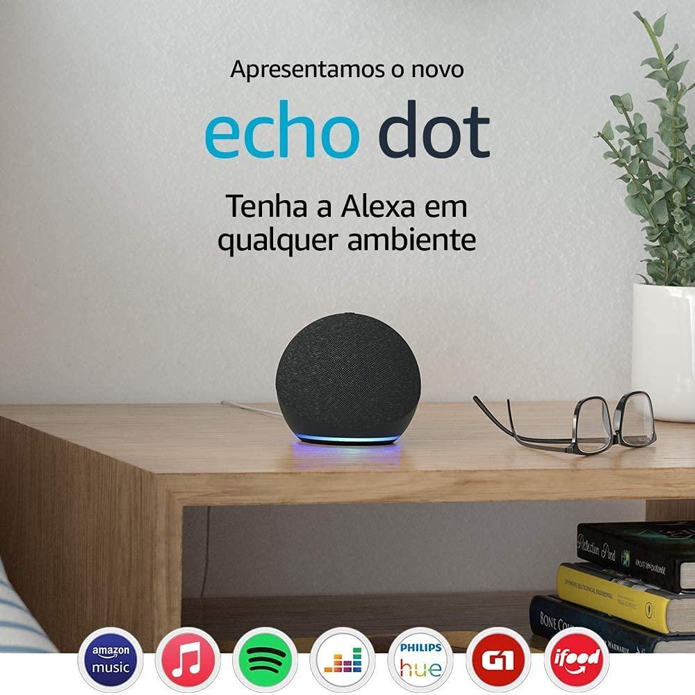 Echo Dot (4ª Geração) - Smart Speaker com Alexa [FRETE GRÁTIS] 12x - Liora Express