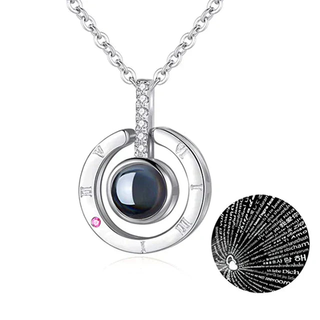 Colar Eu Te Amo em 100 Idiomas +  Brinde Surpresa da 