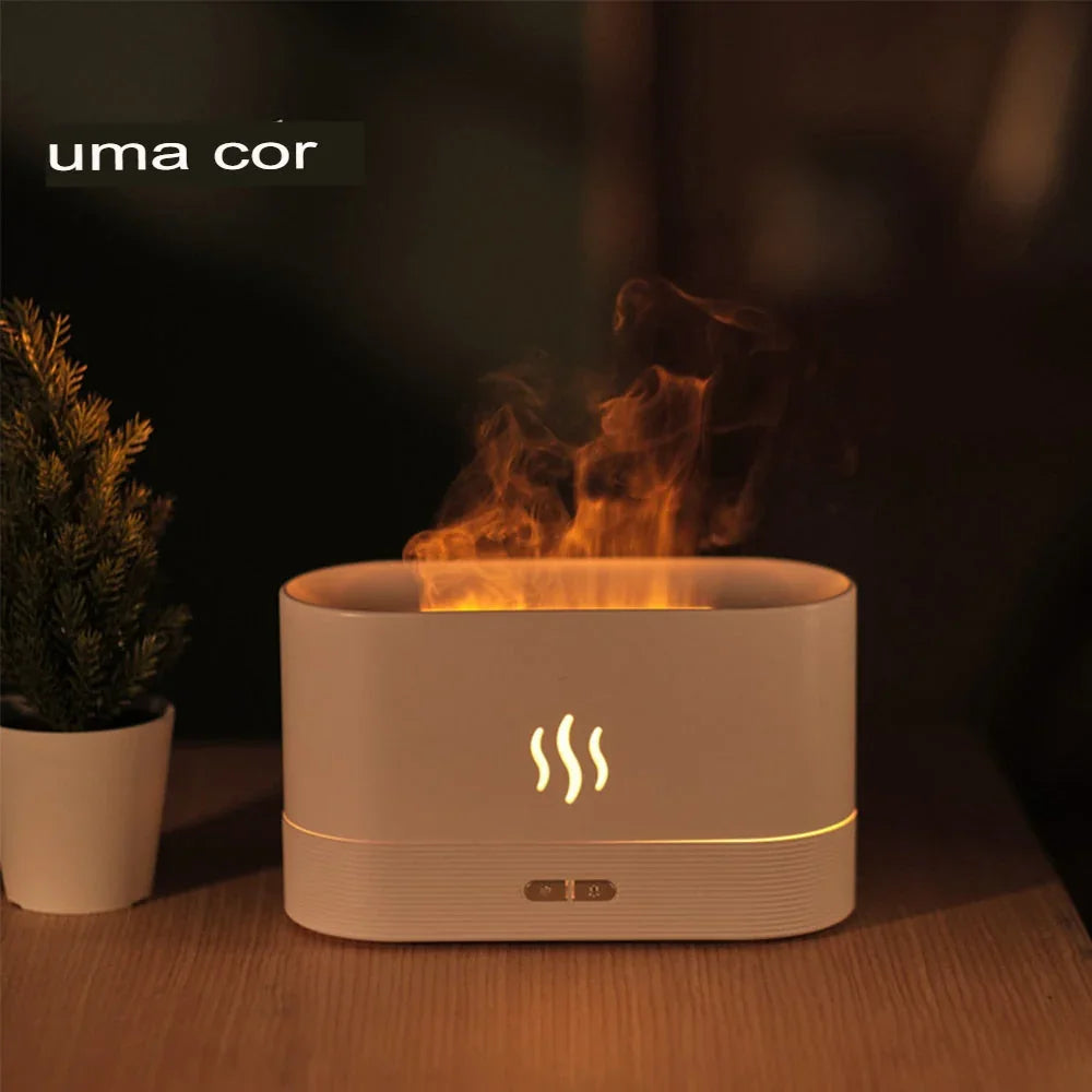 Umidificador e Aromatizador - Efeito Chamas - Até 7 cores - Liora Express
