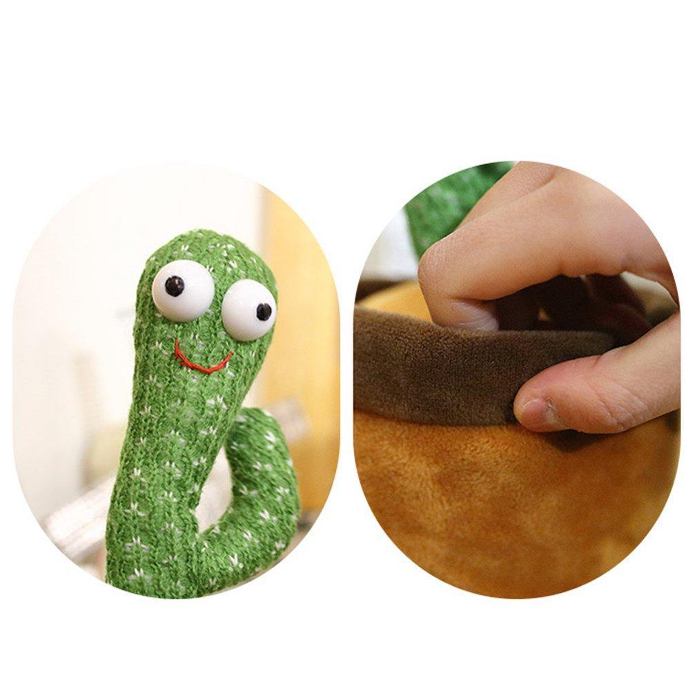 Cacto Dançante Falante e Repetidor Com Voz Interativa Original 